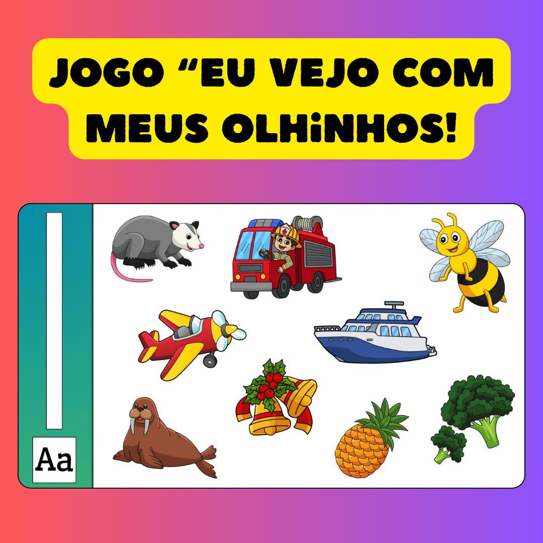 Jogo "Eu vejo com meus olhinhos"