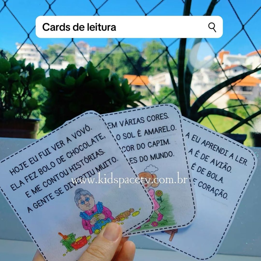 20 cards com textinhos
