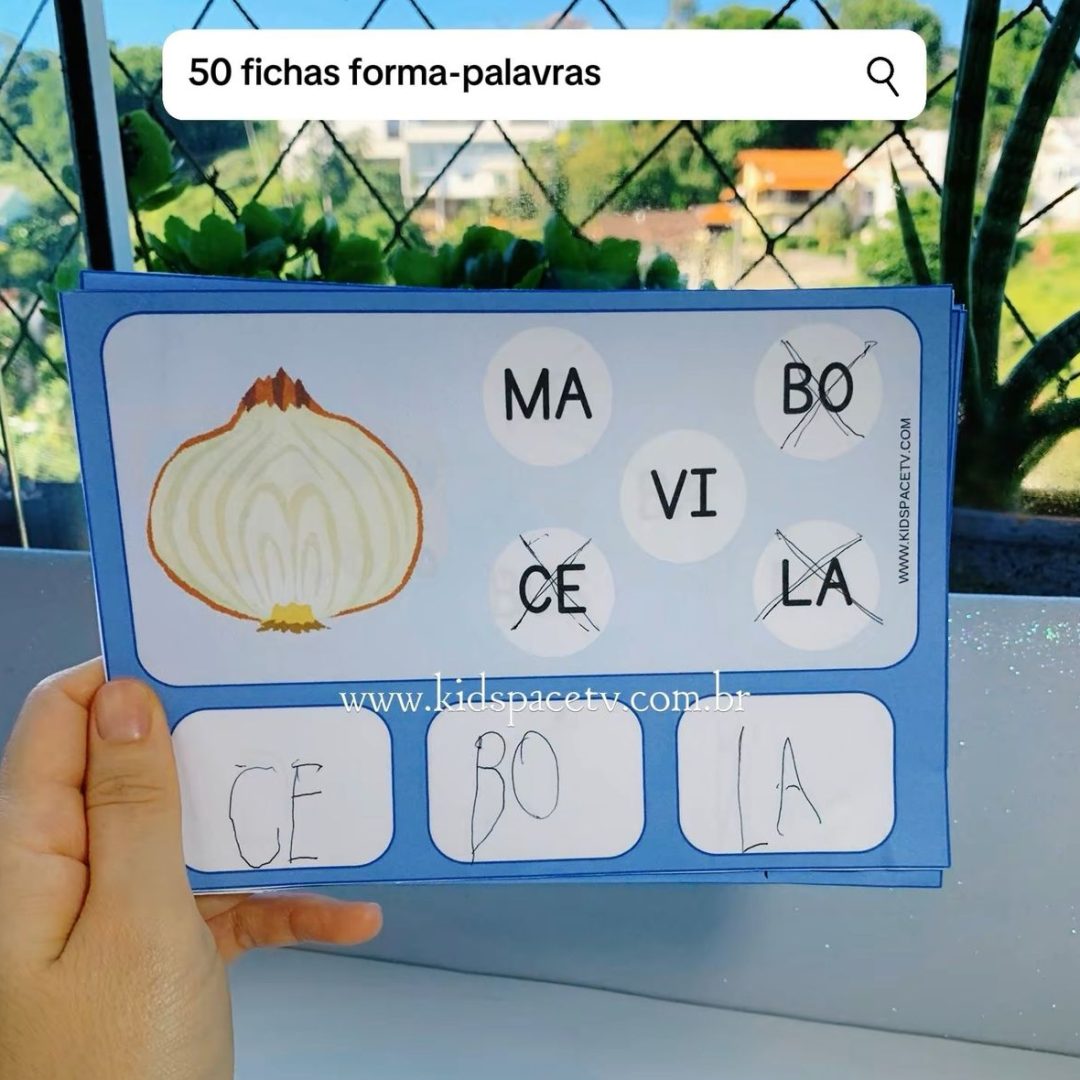 50 fichas forma-palavras