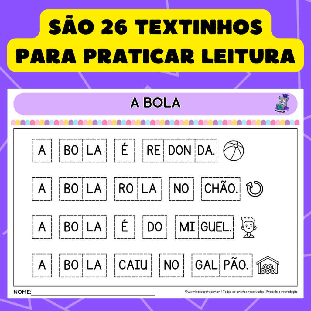 26 textos fatiados – Kidspace Tv