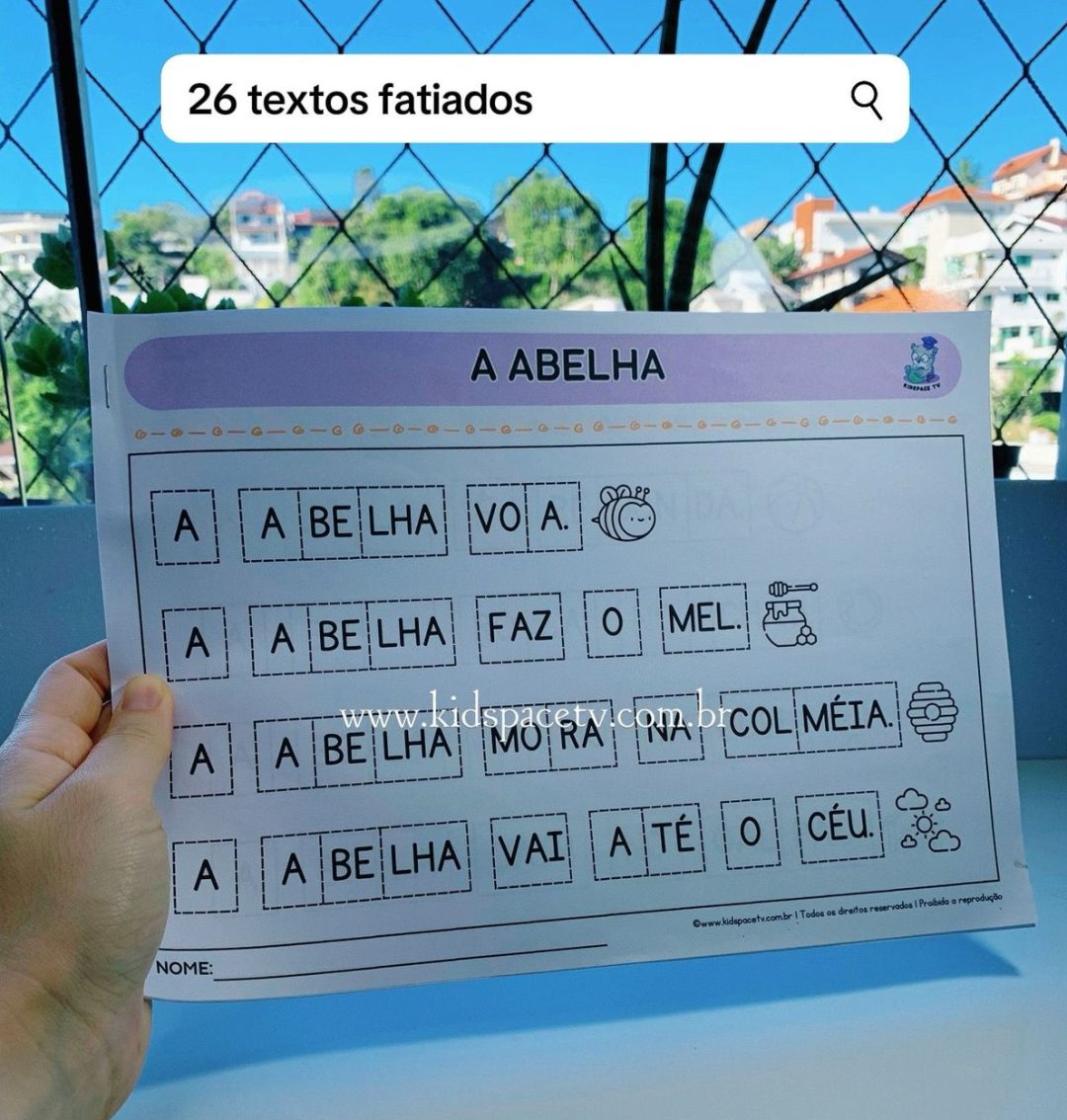 26 textos fatiados – Kidspace Tv