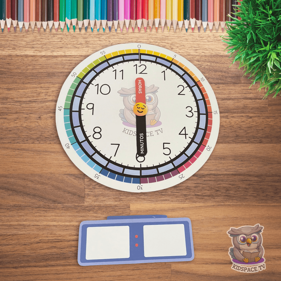 Aprendendo as horas | Relógio Kidspace Tv