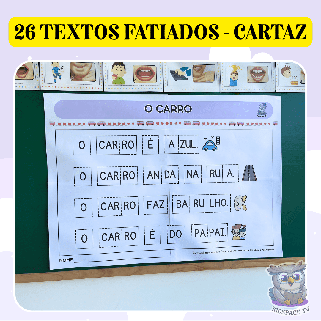 Cartazes de Textos Fatiados - 26 Textos Fatiados