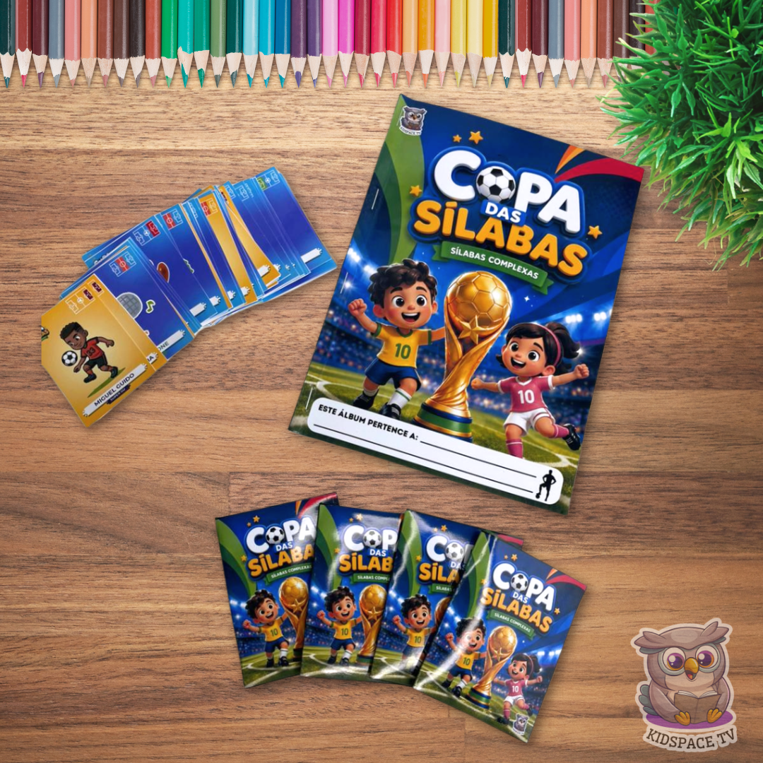 Álbum de figurinhas Copa das Sílabas