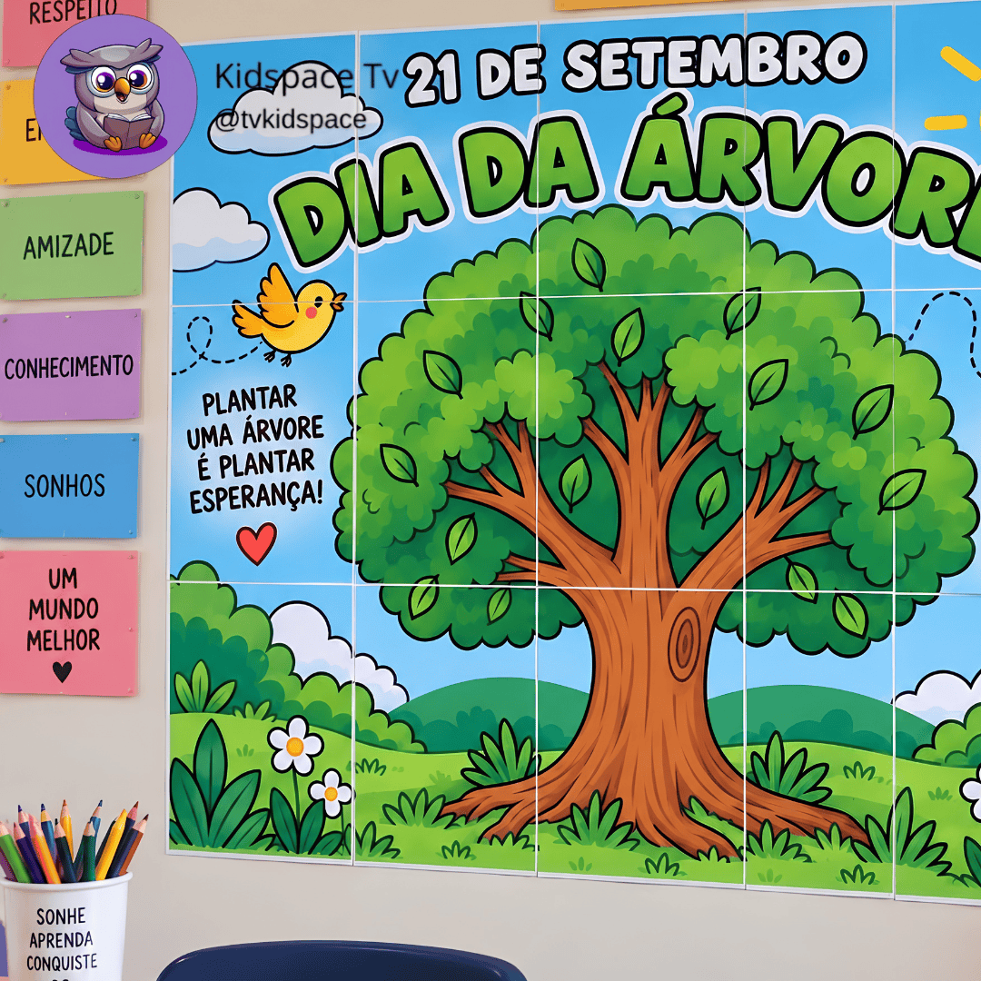 🌳 Kit Dia da Árvore | 6 Atividades + 2 Cartazes para Montar